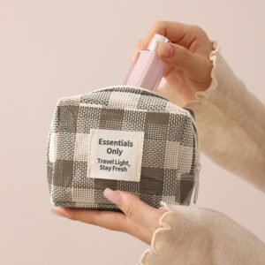 Checked Toiletries Bag
