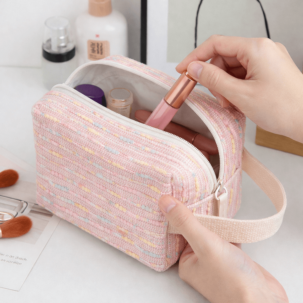 Premium Pink Travel Line Pouch - Image 2
